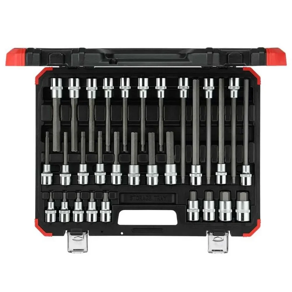 Jogo Soquete 1/2" Ponta Allen 30pcs CRV 5-19MM Gedore Red R68003030