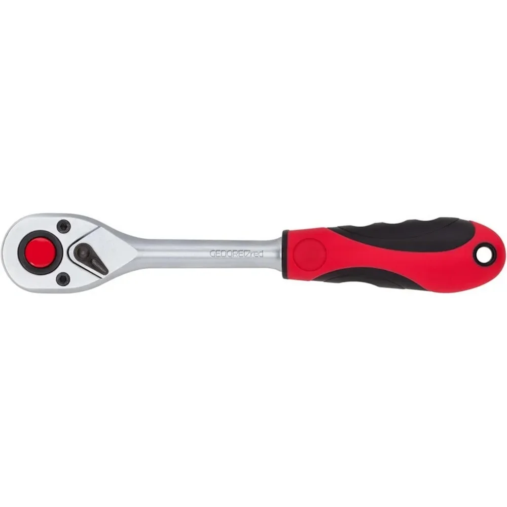 Jogo Soquete 1/2" Sextavado 12pcs 10 Soquetes 2 Acessorios CRV 10A19MM Gedore Red R69008012