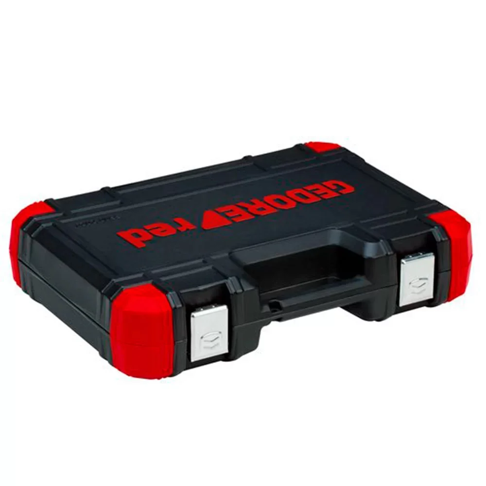 Jogo Soquete 1/2" Sextavado 24pcs 17 Soquetes 7 Acessorios CRV 10A32MM Gedore Red R69003024