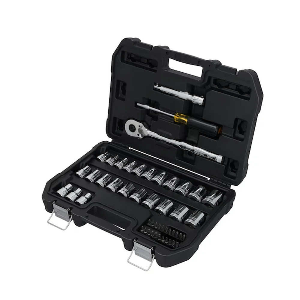 Jogo Soquete 1/2" Sextavado 49pcs CRV 10MM A 1" Dewalt DWMT45405