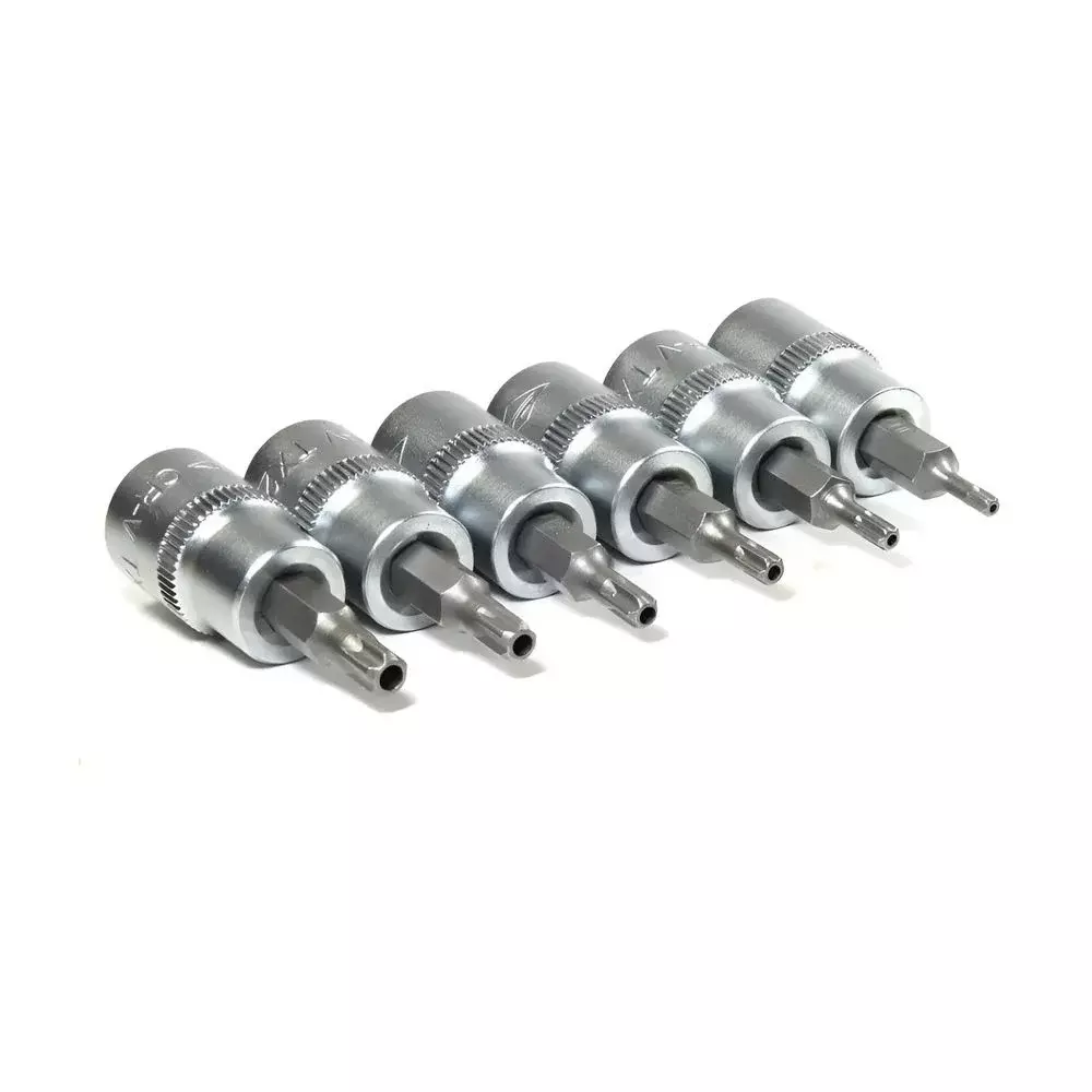 Jogo Soquete 3/8" Ponta Torx com Guia 6pcs CRV T10-T30 Corneta 3321660