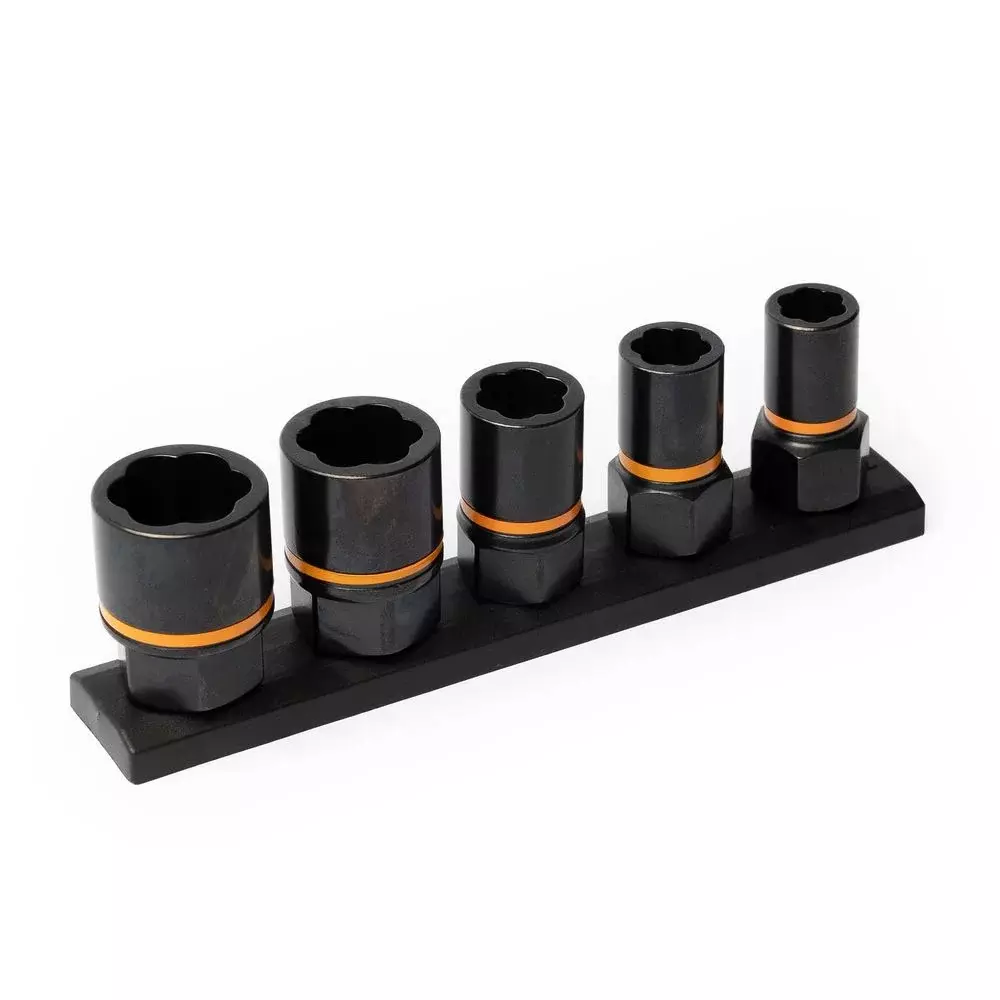 Jogo Soquete Extrator de Parafuso e Porcas 5pcs Bolt Biter 10-19MM Sata ST09136G