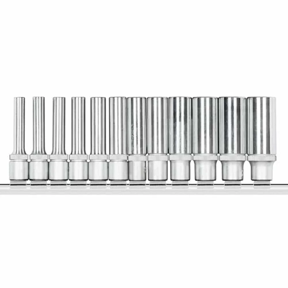 Jogo Soquete Sextavado Longo 1/4" 12pcs CRV 4-13MM Gedore Red R41008012