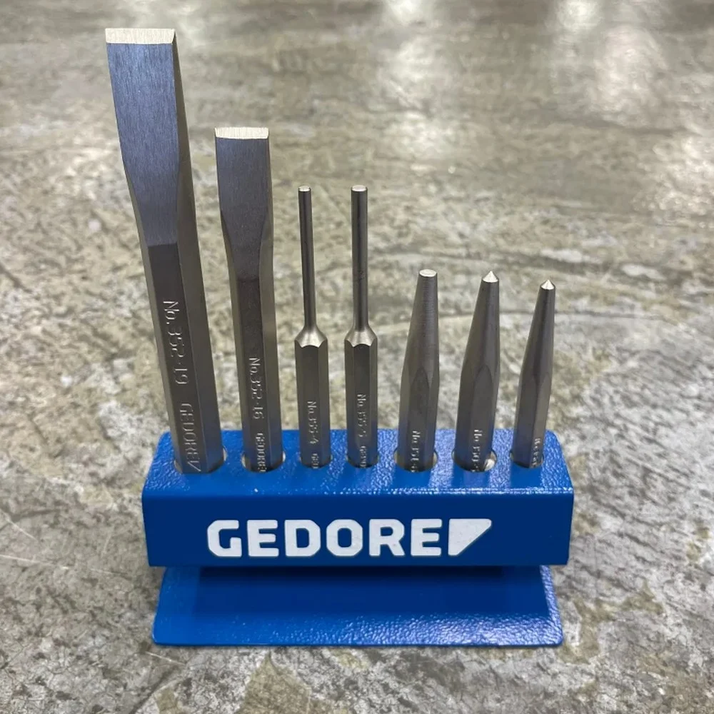 Jogo Talhadeiras Puncoes e Saca Pinos 8pcs Gedore VK245
