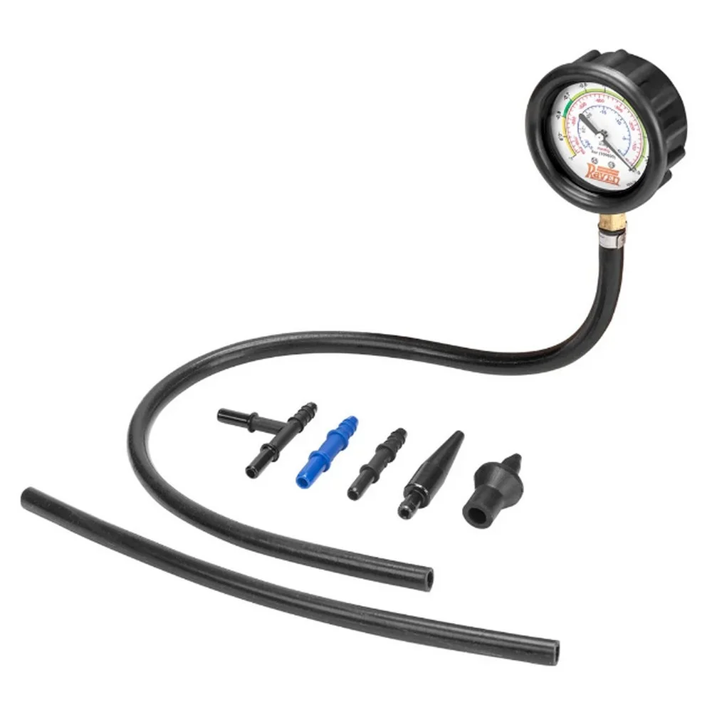 Jogo Vacuometro para Diagnostico Motores Automotivos com 5 Adaptadores 0 A 750 MMHG Raven 109668