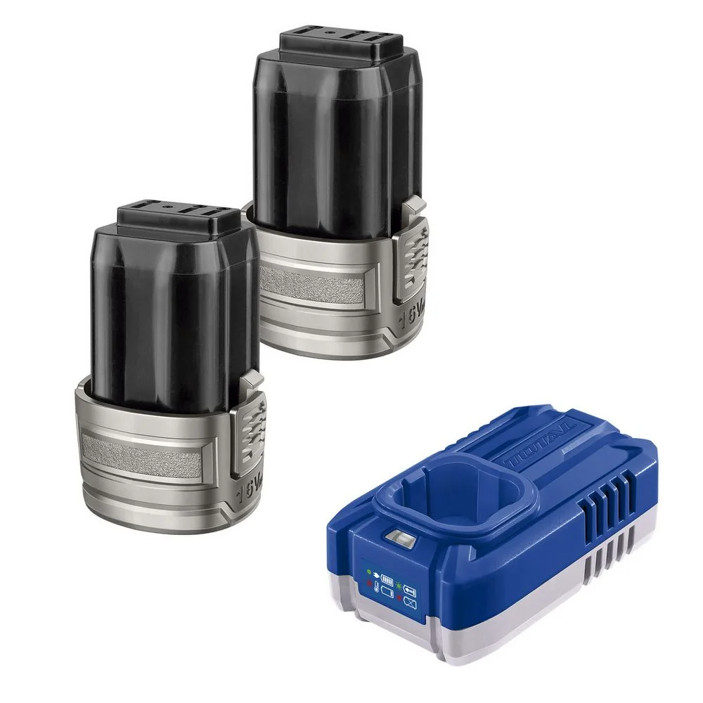 Kit 2 Baterias 16V 2ah e Carregador Bivolt Tramontina Tota 42260/222
