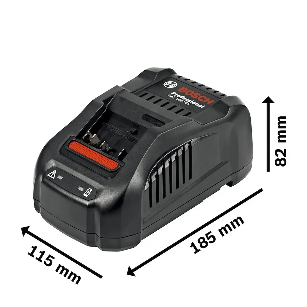Kit 2 Baterias 18V 4ah e Carregador Gal 1880 Cv Carregamento Rapido 220V Bosch 1600A015TC