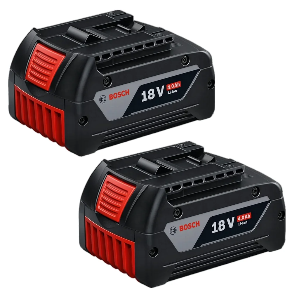 Kit 2 Baterias 18V 4ah e Carregador Gal 18V-40 Bivolt Bosch 1600A02RM8