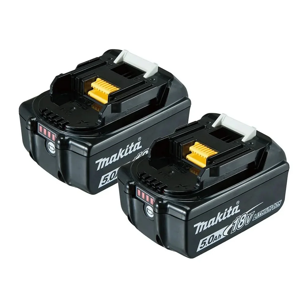 Kit 2 Baterias 18V 5ah Carregador Dc18Wc e Maleta Bivolt Makita KITMAK1850B