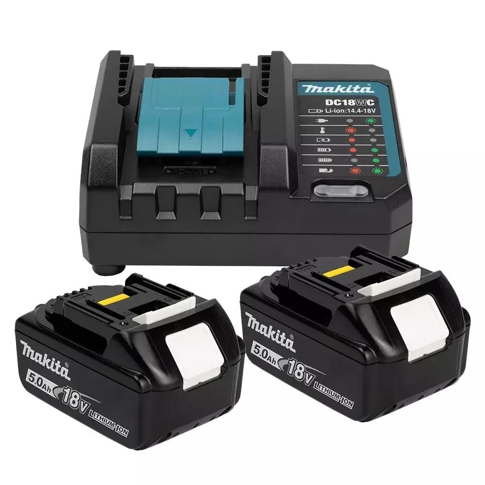 Kit 2 Baterias 18V 5ah e Carregador Bivolt Makita PSKDWT2
