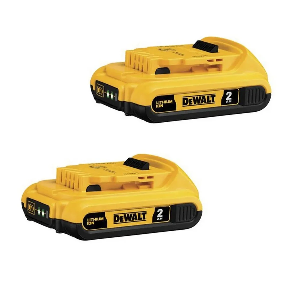 Kit 2 Baterias com Carregador 2AH 20V Bivolt Dewalt DCB203C2-BR