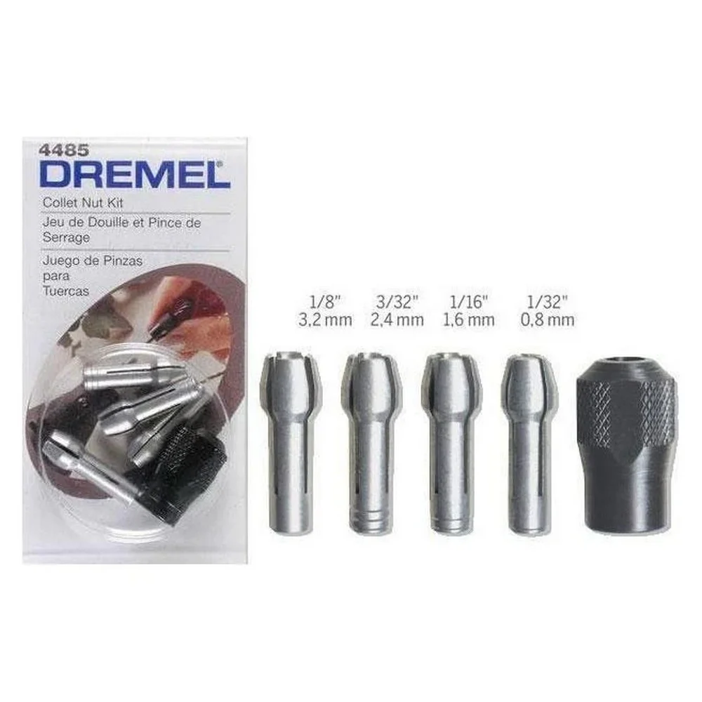 Kit Mandril e Pincas 5 Pecas para Micro Retifica Dremel 4485
