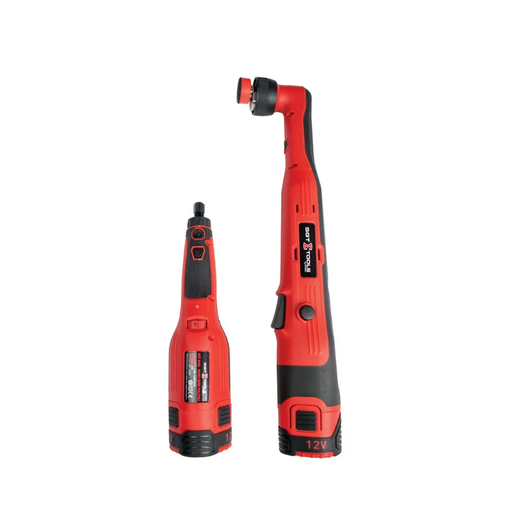 Kit Nano Mini Politriz e Nano Politriz Bateria 12V Com Bolsa Carregador e Baterias 2AH e Acessorios Bivolt Sigma SGT-8103