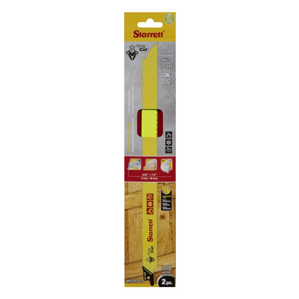 Lamina de Serra Sabre 2pcs King CUT BI 12" Starrett BR121014-2
