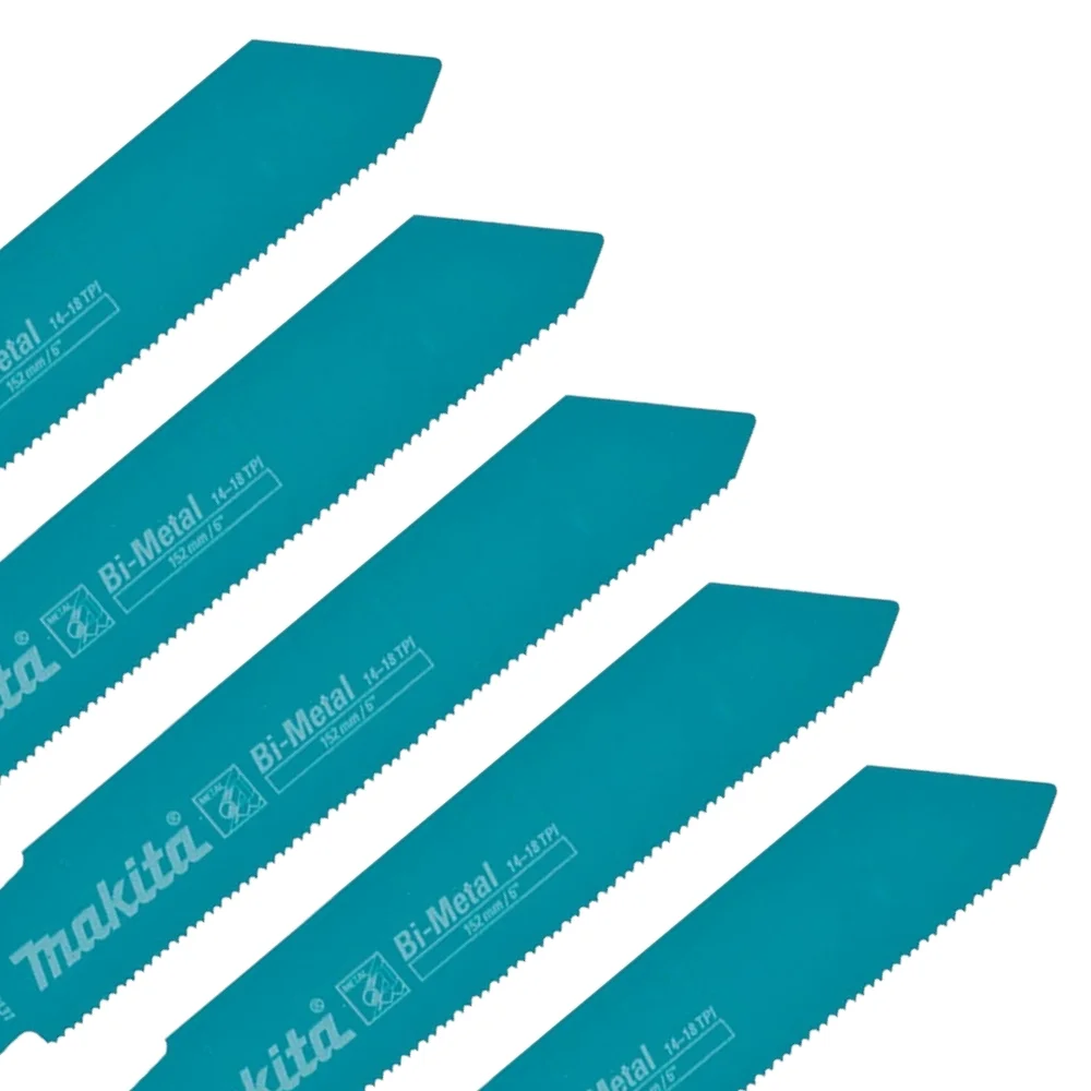 Lamina de Serra Sabre 5pcs Para Metal BI 6"X14-18DPP Makita B-43131