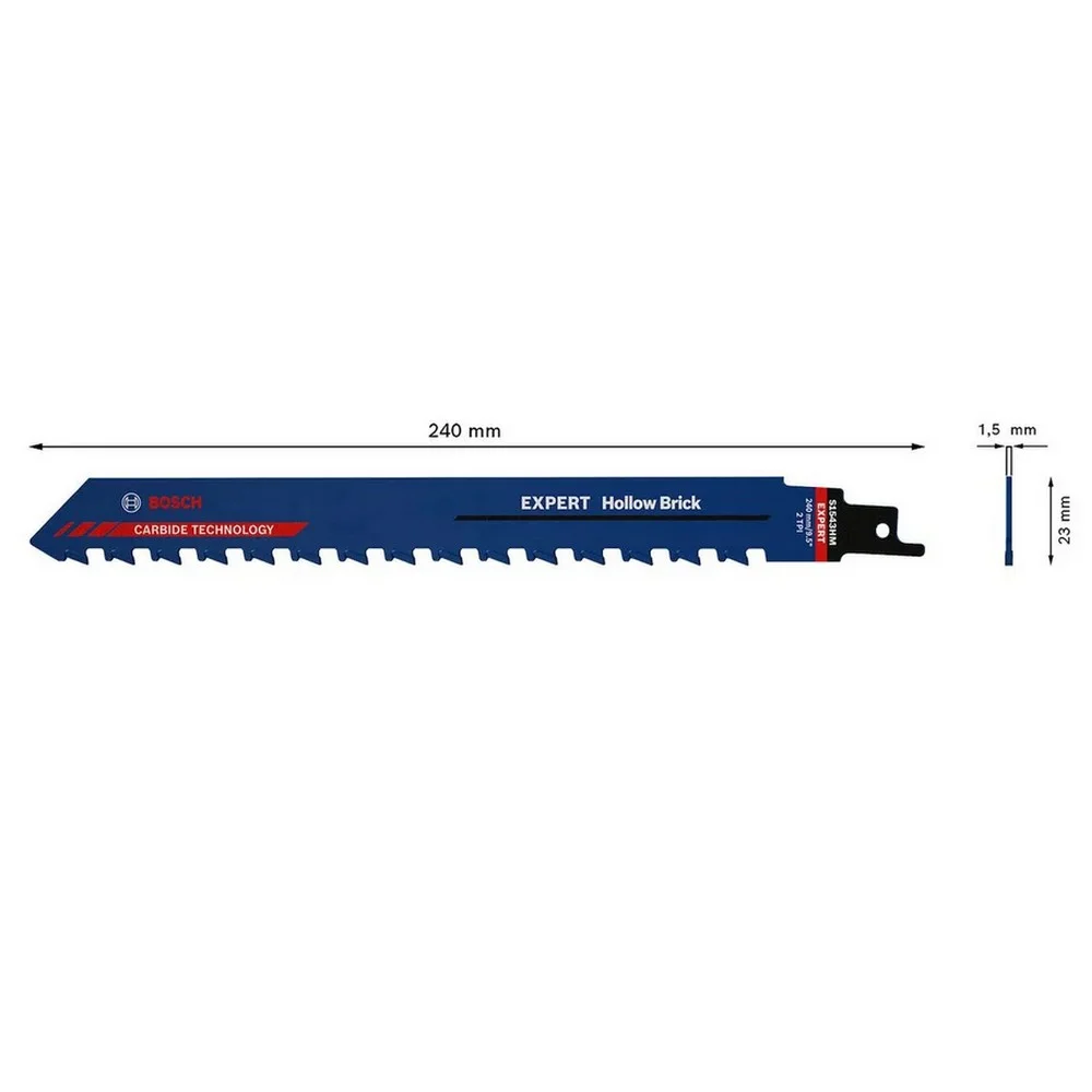 Lamina de Serra Sabre Expert Para Tijolo 10"X23MM Bosch S1543HM