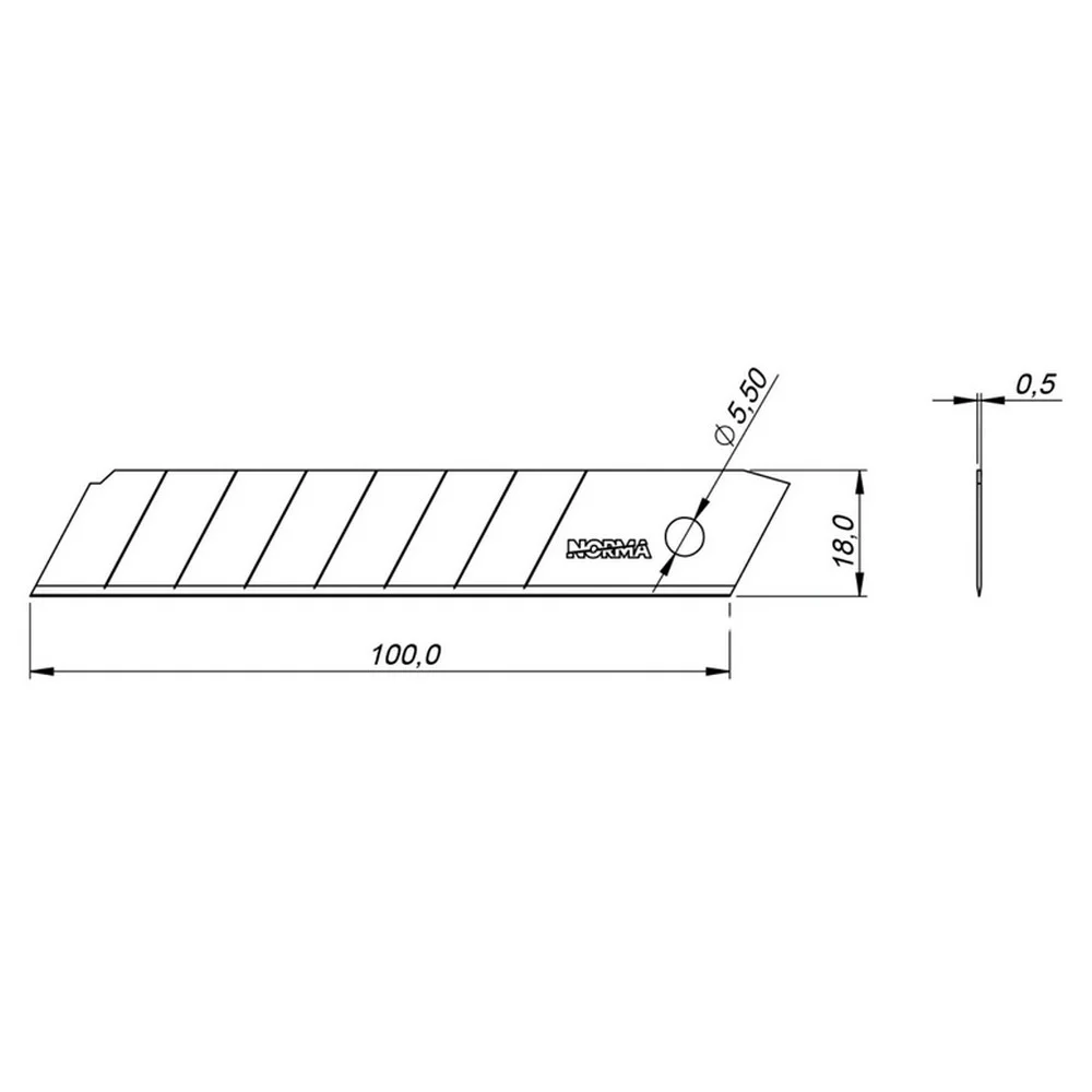 Lamina para Estilete 18MM Norma SK120