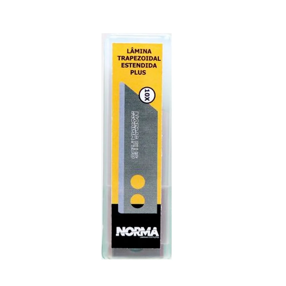 Lamina para Estilete Norma Plus 10 Pecas 18,6MM Norma