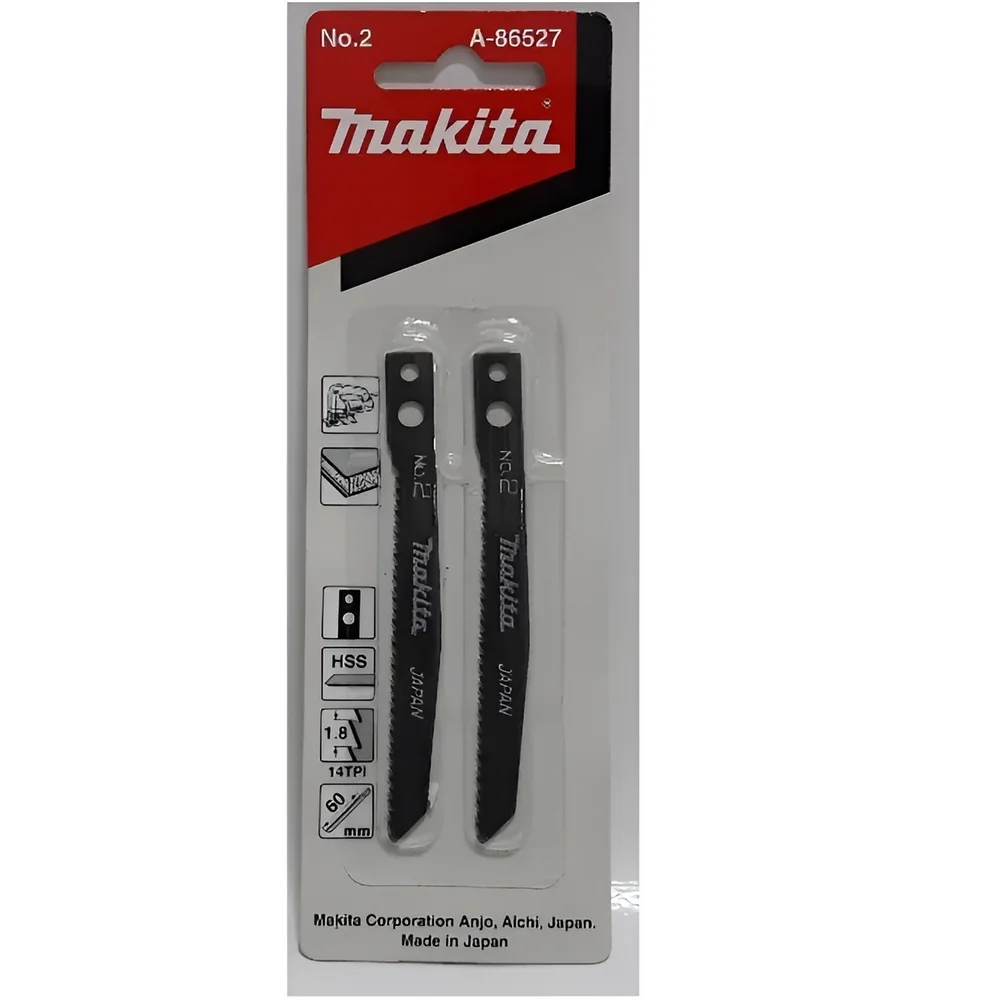 Lamina Tico Tico Encaixe Makita 2pcs Para Metal e Aluminio HSS 60MM Makita N.1