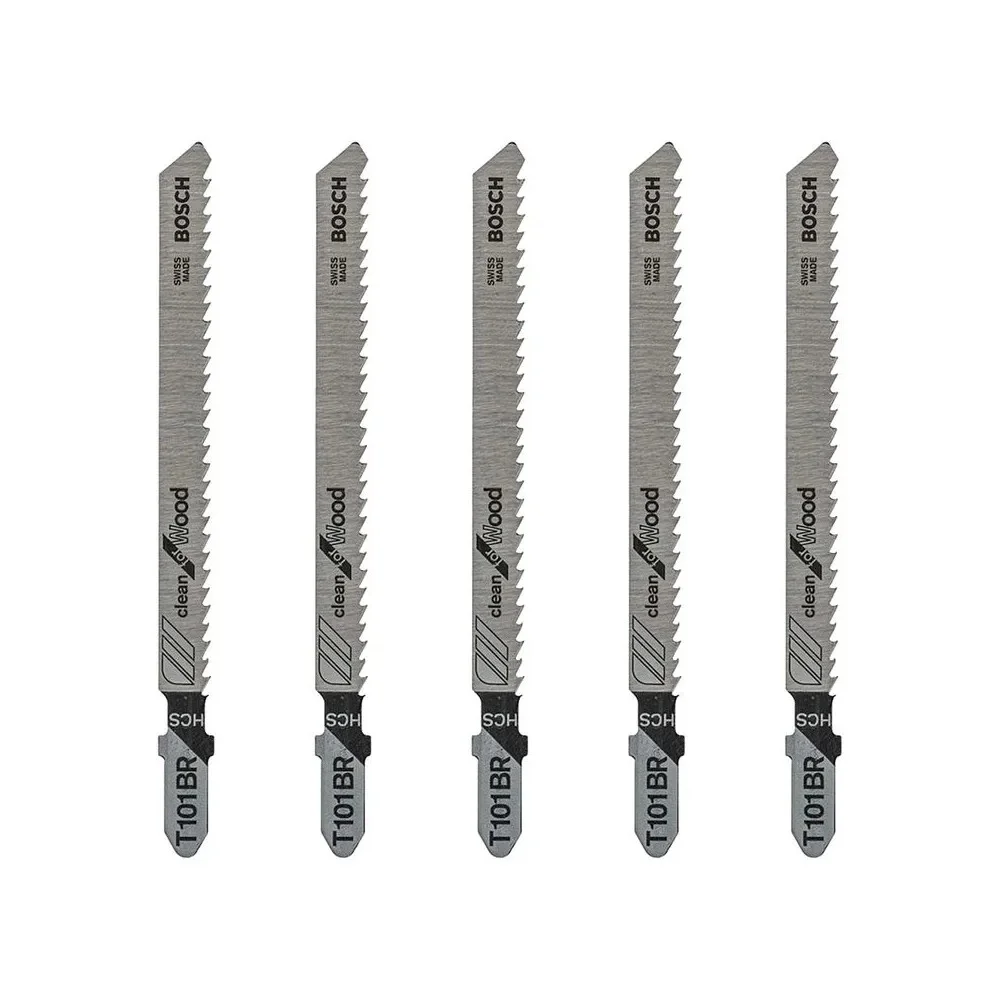 Lamina Tico Tico Encaixe Unico 5pcs Para Madeira 74MM Bosch T101BR