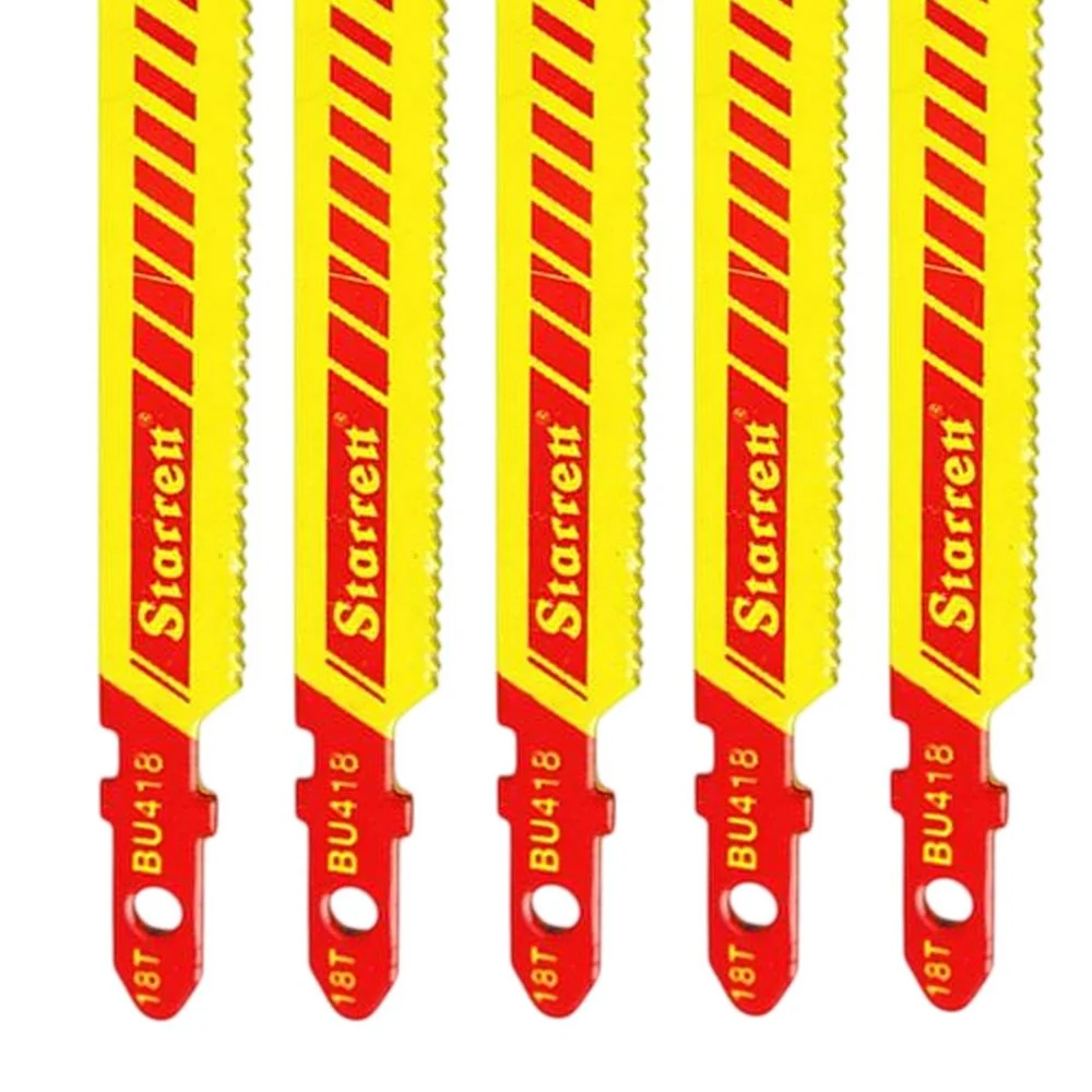 Lamina Tico Tico Encaixe Unico 5pcs Para Metal e Madeira BI 100MM Starrett BU418