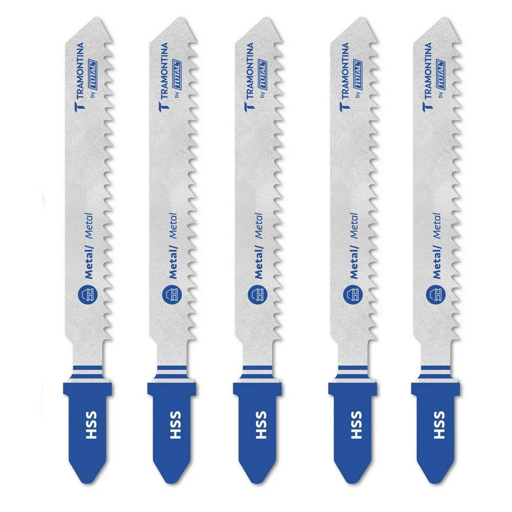 Lamina Tico Tico Encaixe Unico 5pcs Para Metal HSS 76MM Tramontina Tota 42311/031