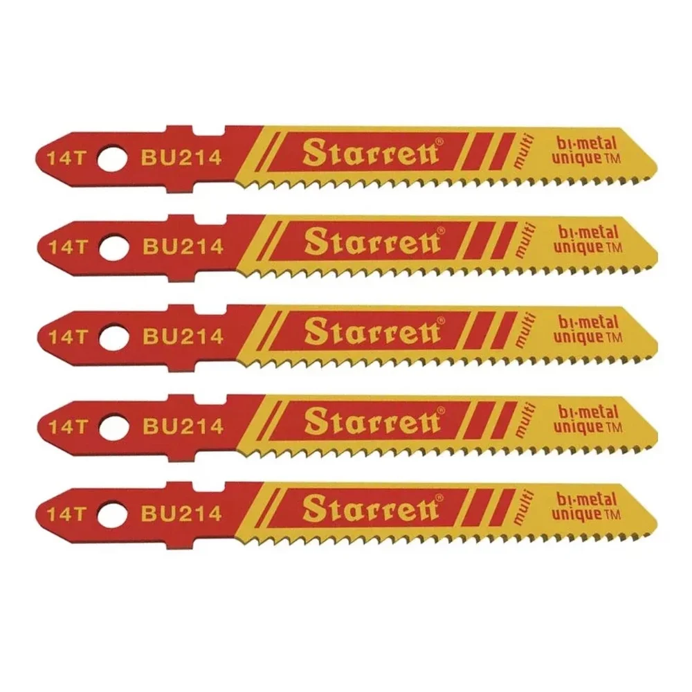 Lamina Tico Tico Encaixe Unico 5pcs Para Metal Madeira e PVC BI 50MM Starrett BU214