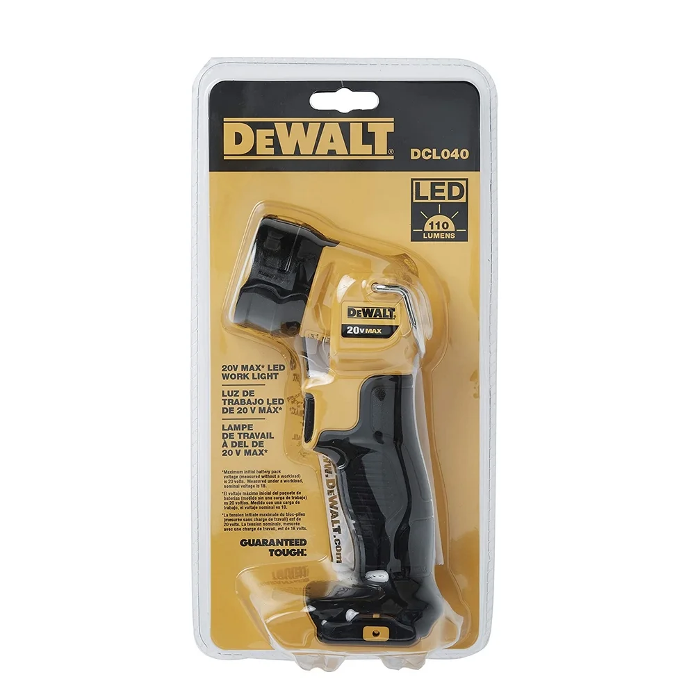 Lanterna de Led Profissional a Bateria 20V Max Sem Carregador e Bateria 110 LUMENS Dewalt DCL040