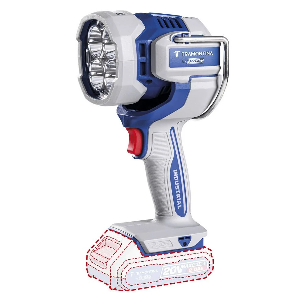 Lanterna de Led a Bateria 20V Sem Carregador e Bateria 2500 LUMENS 22,5W Tramontina Tota 42315/002