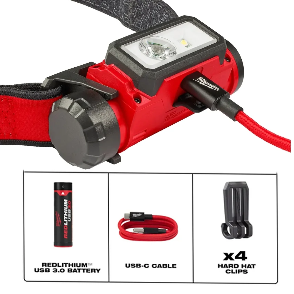Lanterna de Led Recarregavel para Cabeca 600 LUMENS Milwaukee 2163-21