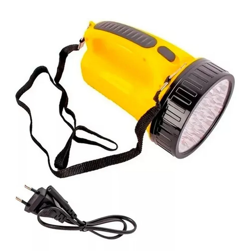 Lanterna Recarregavel com 19 Leds Holofote com 2 Luminosidades 95 LUMENS Bivolt Cazarini DP-1706