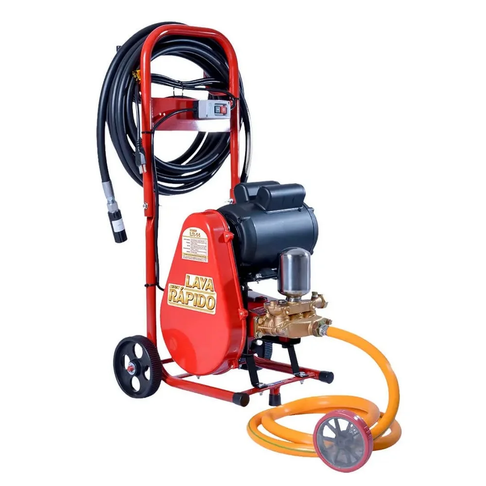 Lavadora de Alta Pressao 1HP com Carrinho 14L/MIN 320PSI 110V Zm LR-14