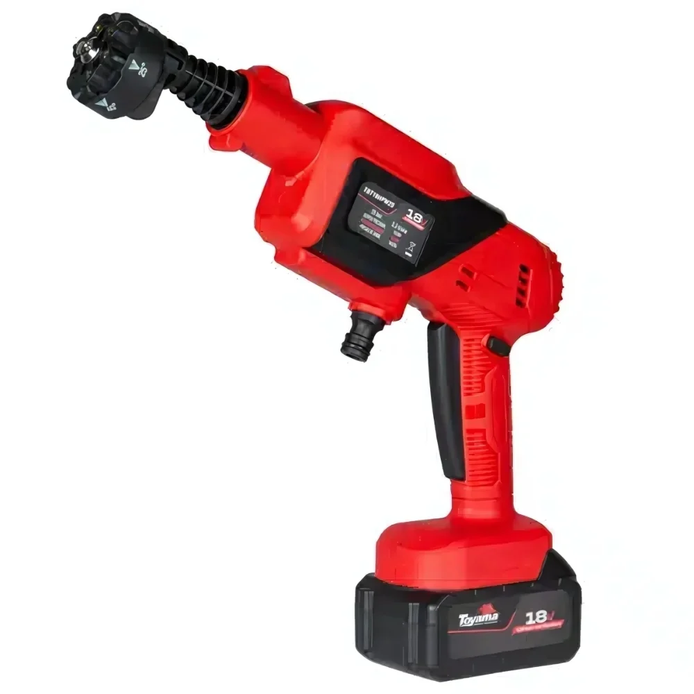 Lavadora de Alta Pressao a Bateria 18V Com Maleta Carregador 1 Bateria 4AH e Acessorios 362PSI Bivolt Toyama TBT18HPW25-KC