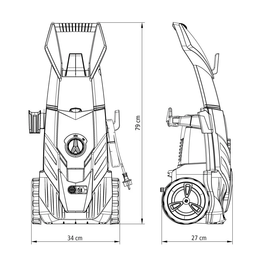 Lavadora de Alta Pressao Domestica 7,8L/MIN 2100PSI 110V 2100W Tramontina 42554/012