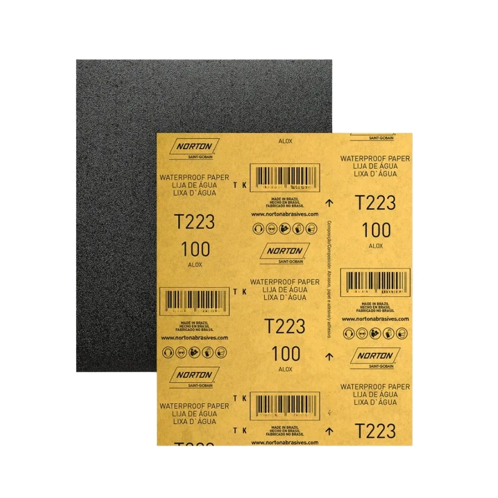Lixa D'agua Oxido de Aluminio G100 Norton T223