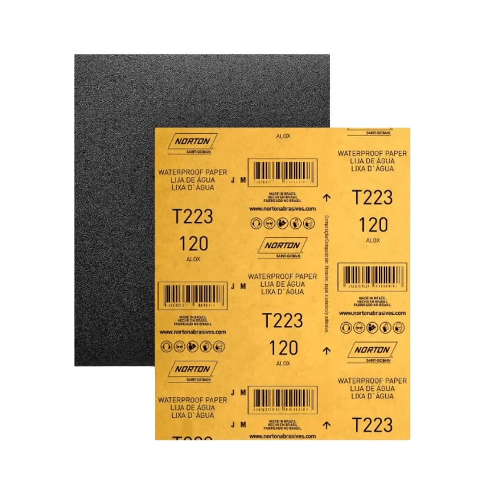 Lixa D'agua Oxido de Aluminio G120 Norton T223