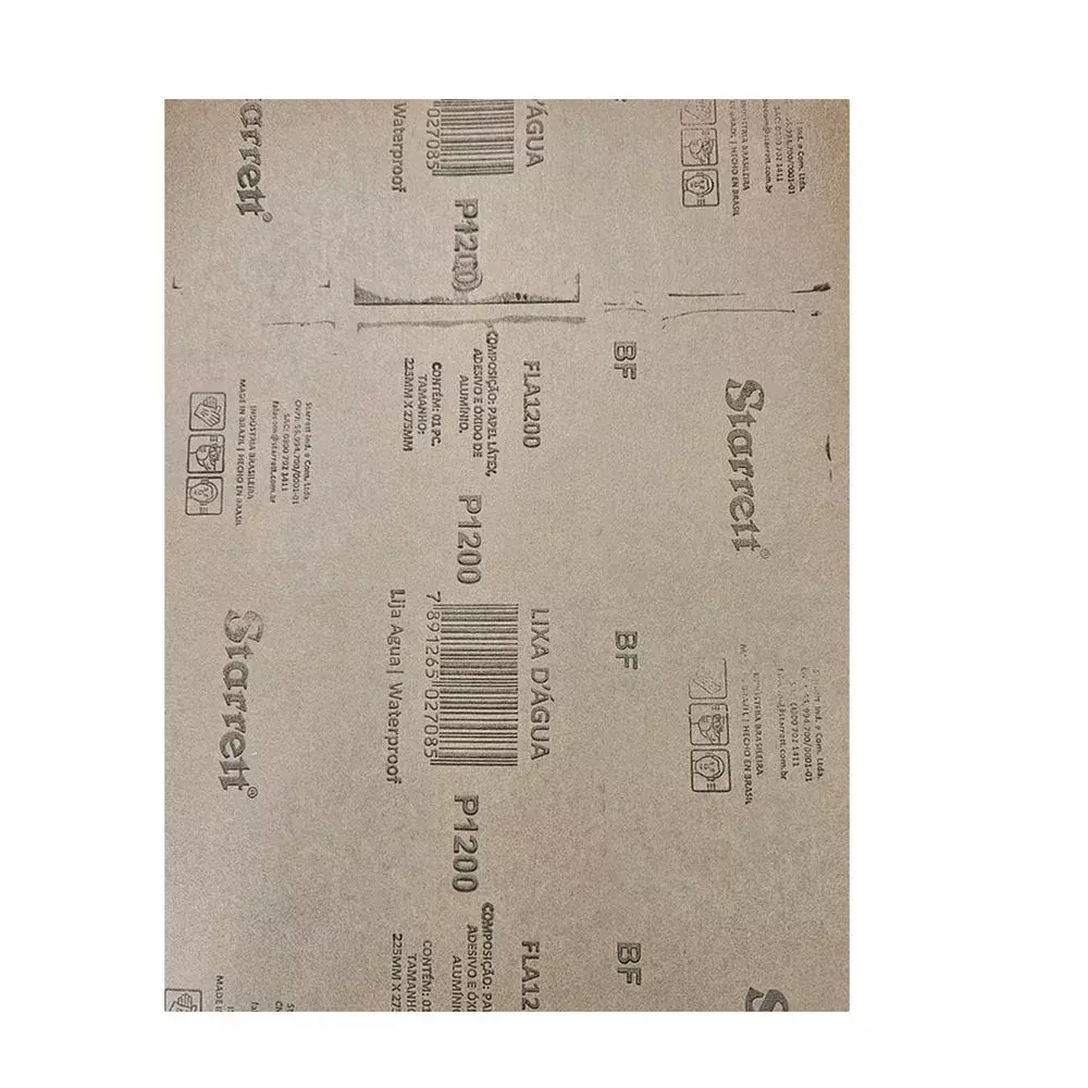 Lixa D'agua Oxido de Aluminio G1200 Starrett FLA1200