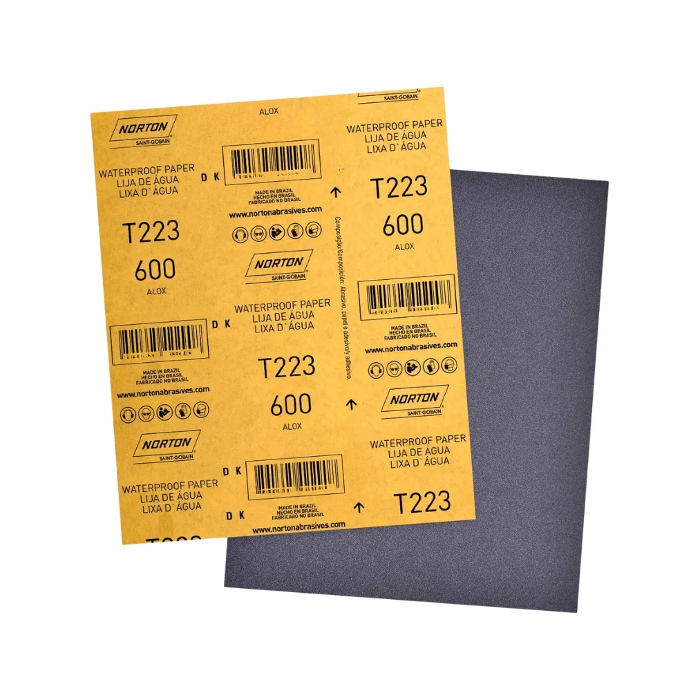 Lixa D'agua Oxido de Aluminio G600 Norton T223
