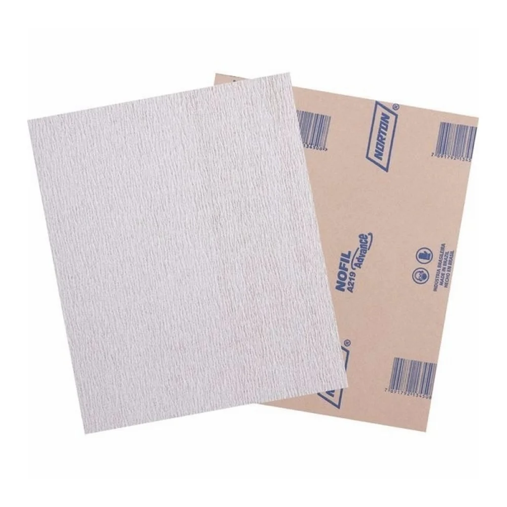 Lixa para Ferro e Madeira Oxido de Aluminio Nofil G80 Norton A219