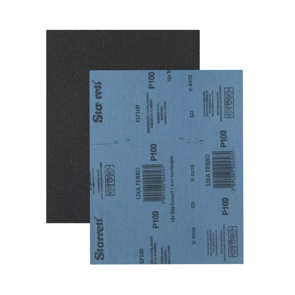 Lixa para Ferro Oxido de Aluminio G100 Starrett FLF100