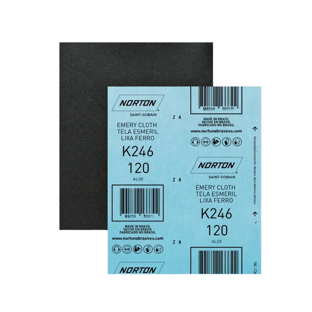 Lixa para Ferro Oxido de Aluminio G120 Norton K246
