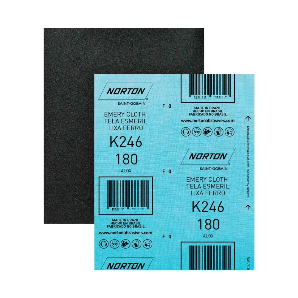 Lixa para Ferro Oxido de Aluminio G180 Norton K246
