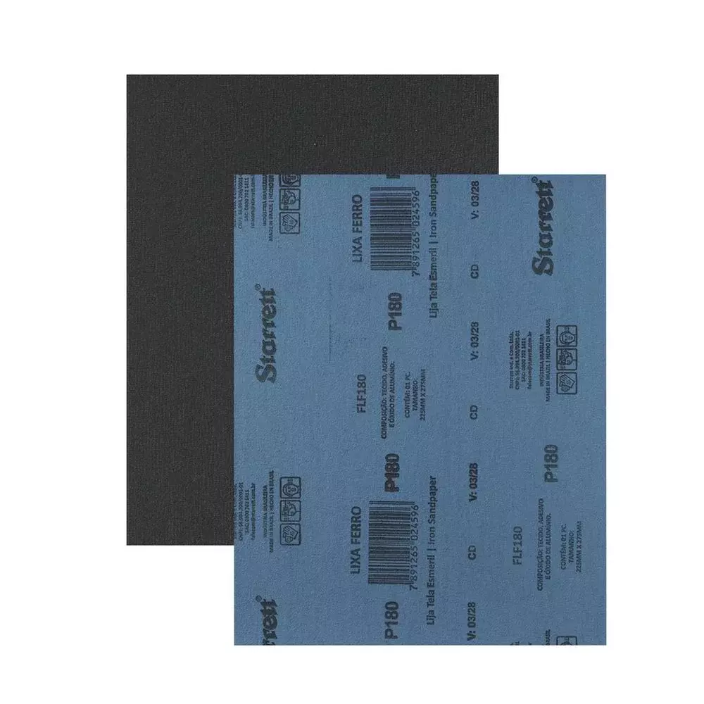 Lixa para Ferro Oxido de Aluminio G180 Starrett FLF180