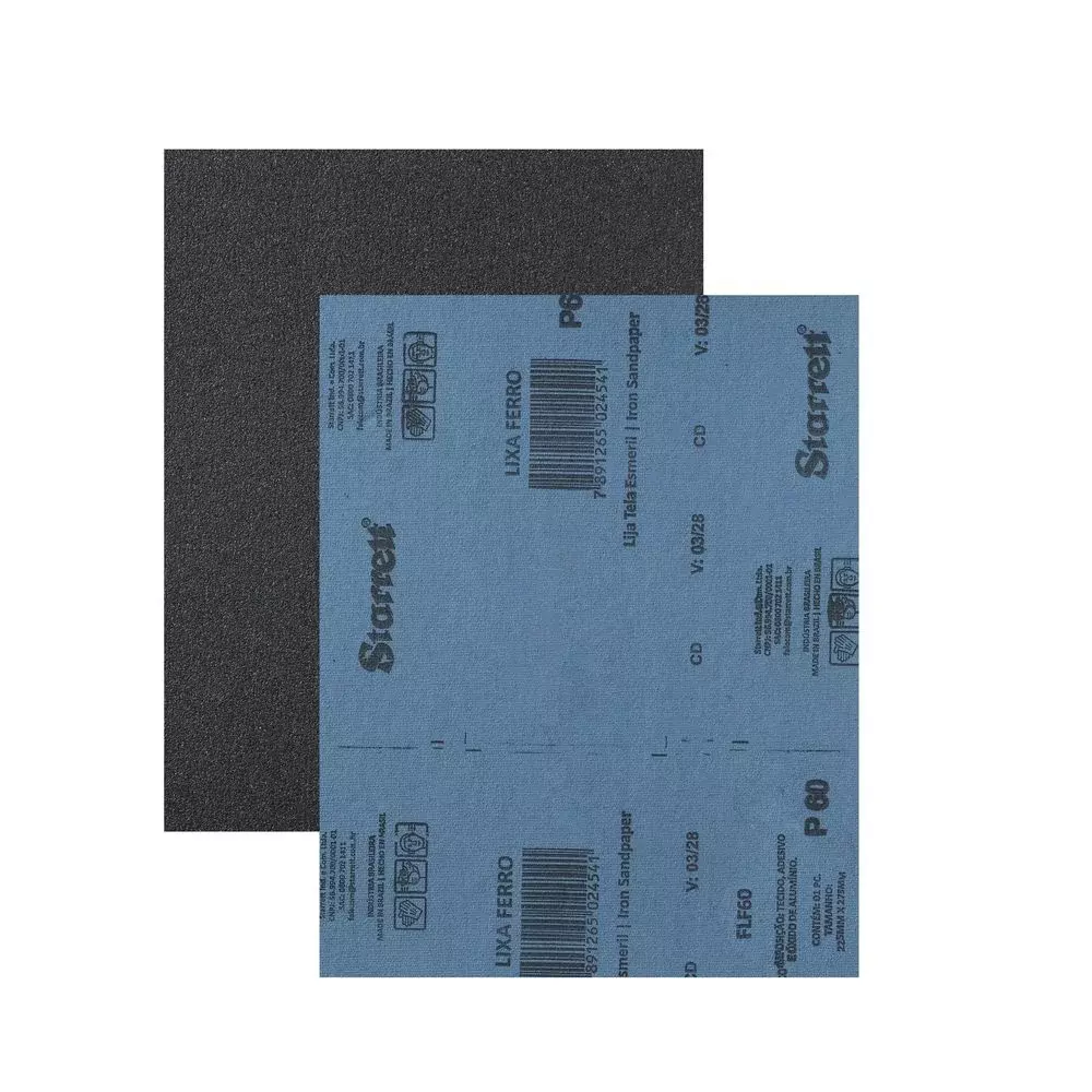 Lixa para Ferro Oxido de Aluminio G60 Starrett FLF60