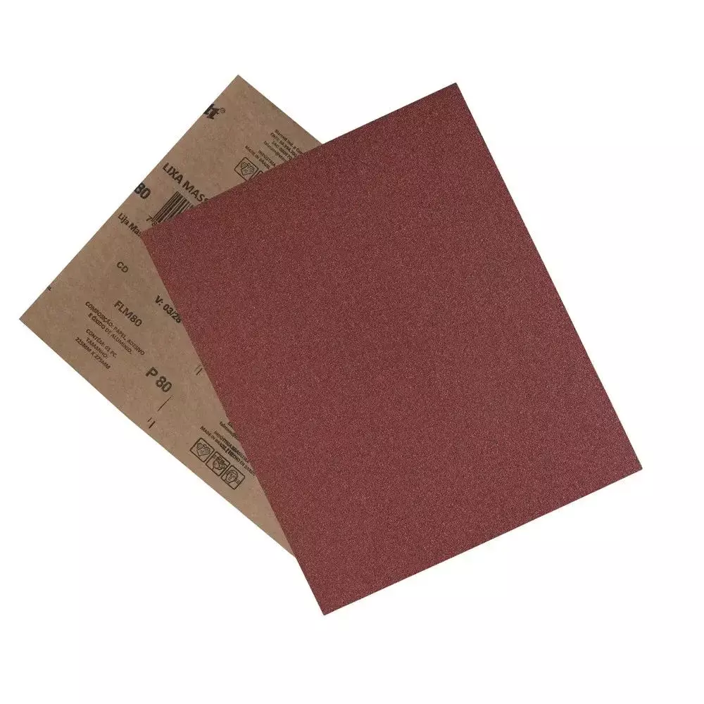 Lixa para Madeira Massa Oxido de Aluminio G80 Starrett FLM80