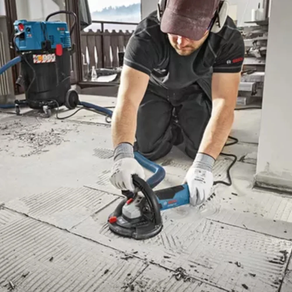 Lixadeira Angular para Concreto Com Maleta 5" 220V 1500W Bosch GBR 15CAG