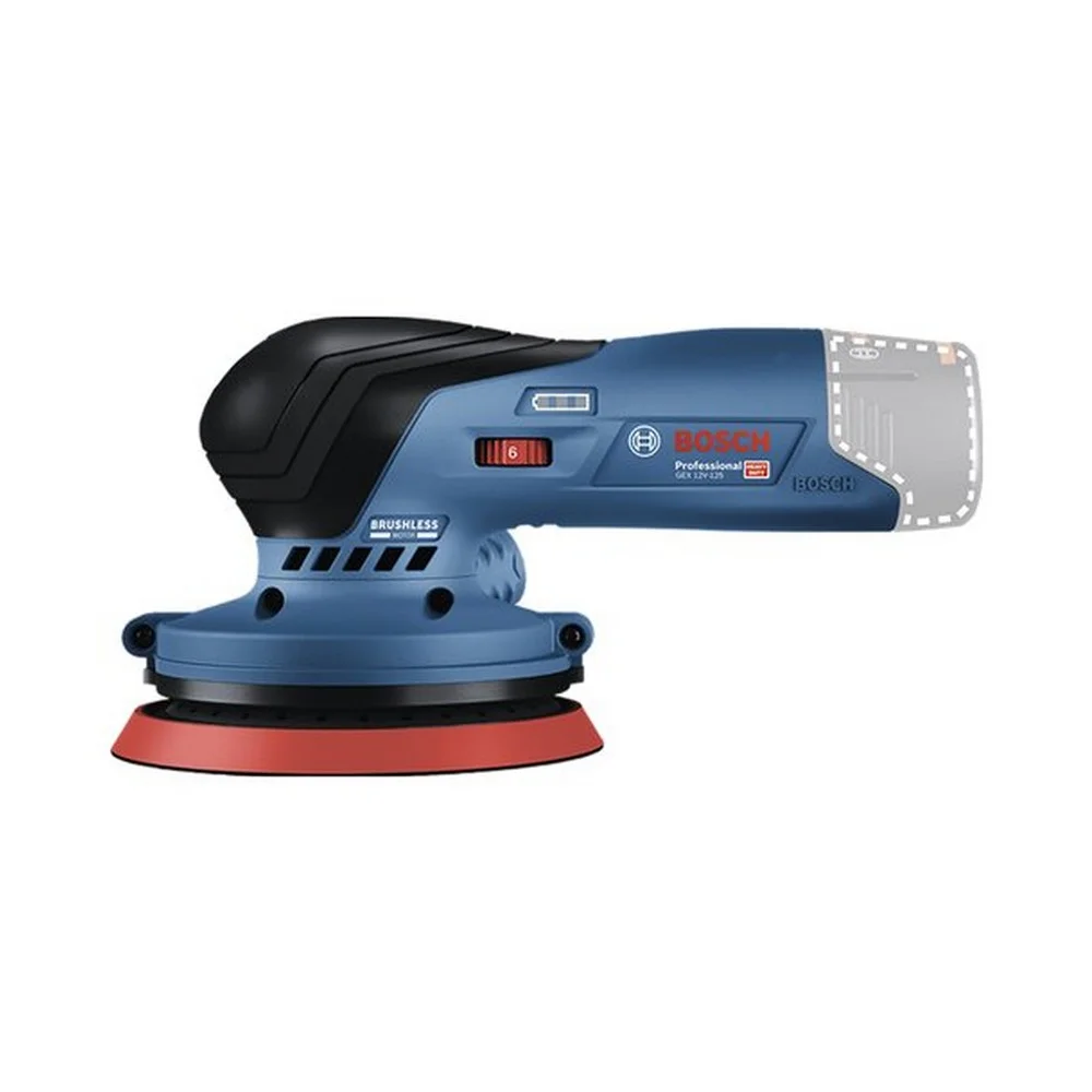 Lixadeira Roto Orbital a Bateria 12V Sem Carregador e Bateria 5"-125MM Bosch GEX 12V-125