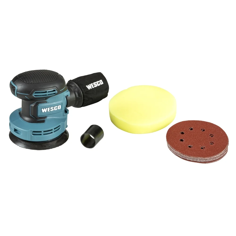 Lixadeira Roto Orbital a Bateria 18V Sem Carregador e Bateria 5"-125MM Wesco WS2302.9