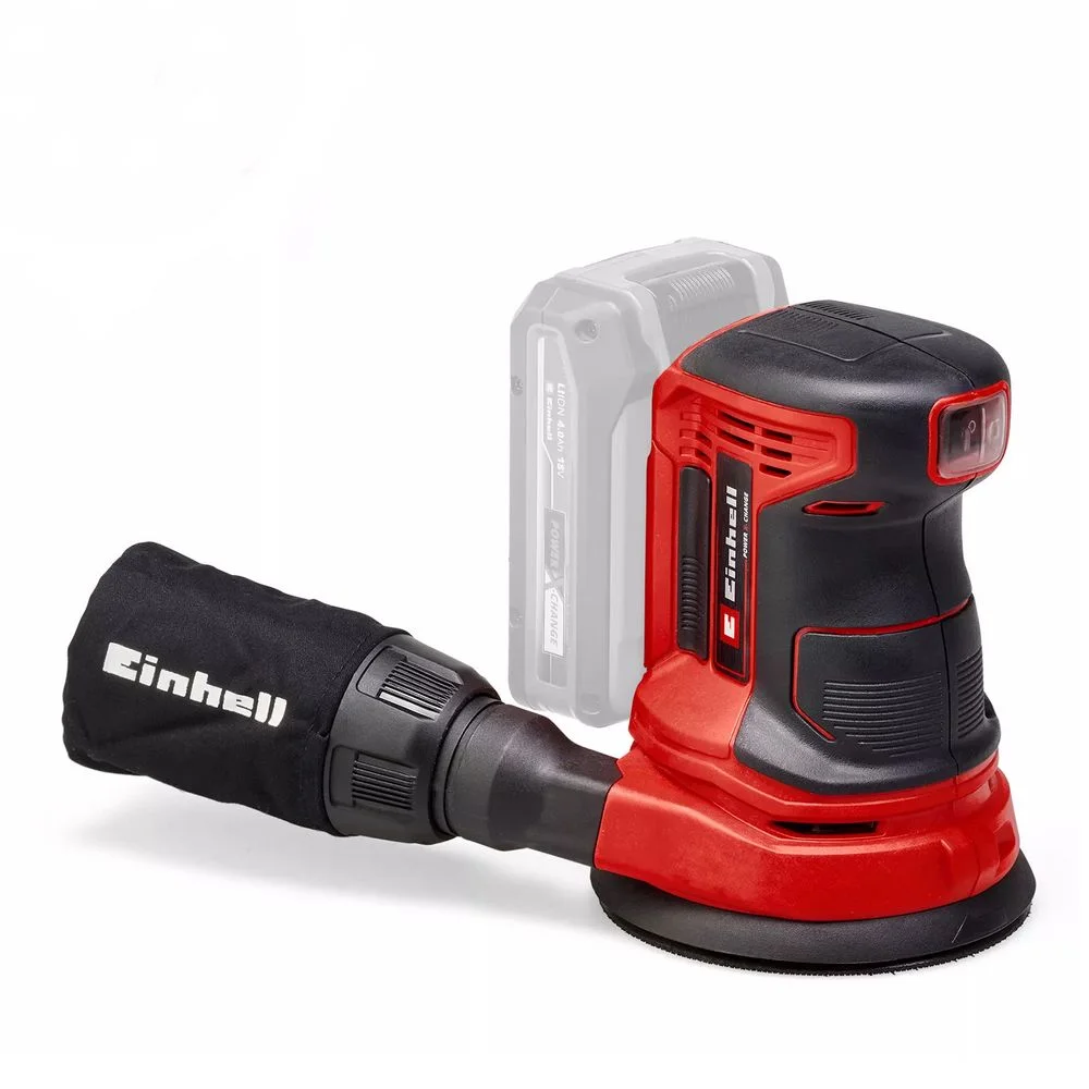 Lixadeira Roto Orbital a Bateria 18V Sem Carregador e Bateria com Coletor 5"-125MM Einhell TE-RS 18 LI