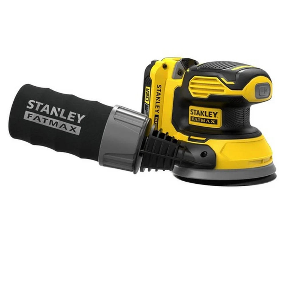 Lixadeira Roto Orbital a Bateria 20V Com Bolsa Carregador e 1 Bateria 1,5AH 5"-125MM Bivolt Stanley SCS220C1S-BR